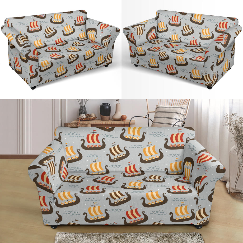 Vikings Print Design LKS308 Loveseat Couch Slipcover