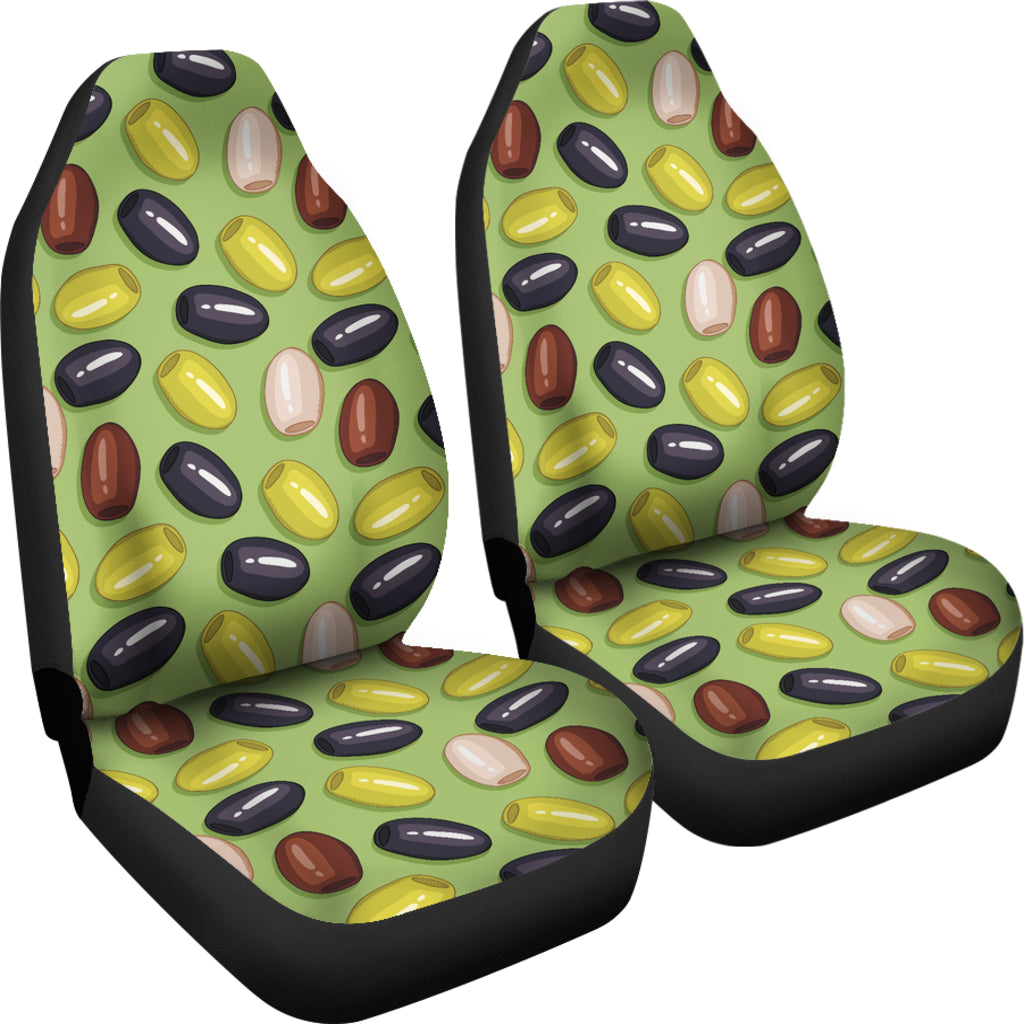 Olive Print Design LKS301 Car Seat Covers