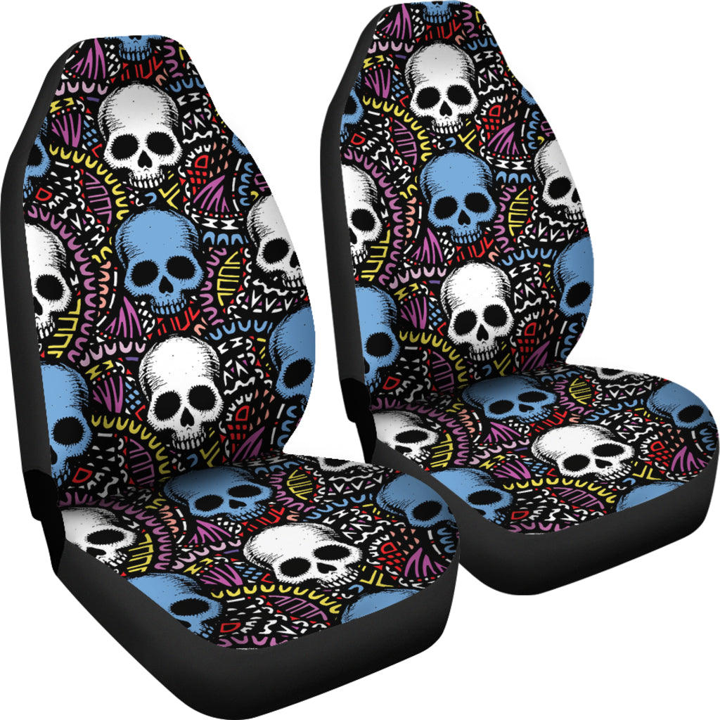 Skull Print Design LKS305 Car Seat Covers