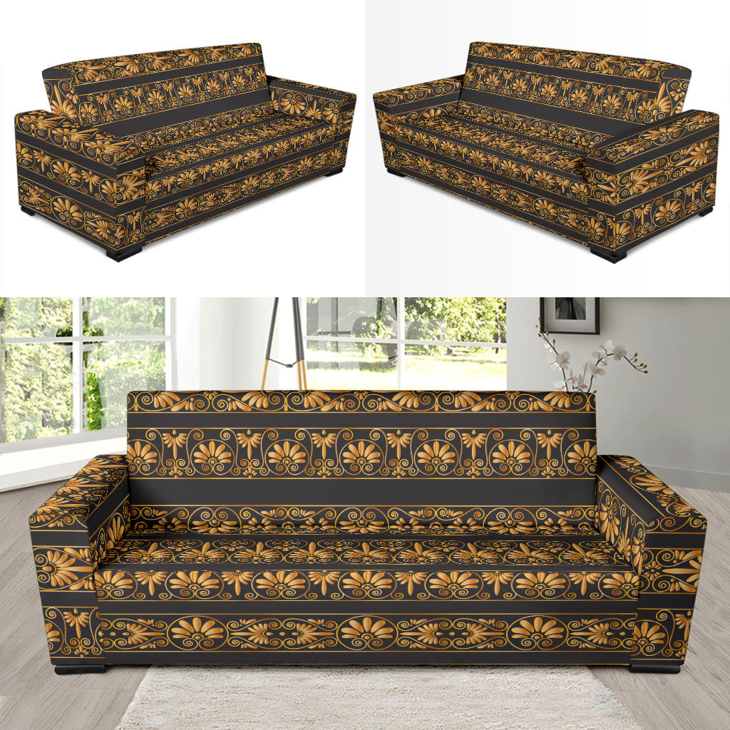 Ancient Greek Print Design LKS303 Sofa Slipcover