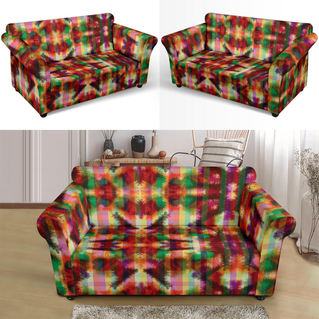 Tie Dye Print Design LKS301 Loveseat Couch Slipcover