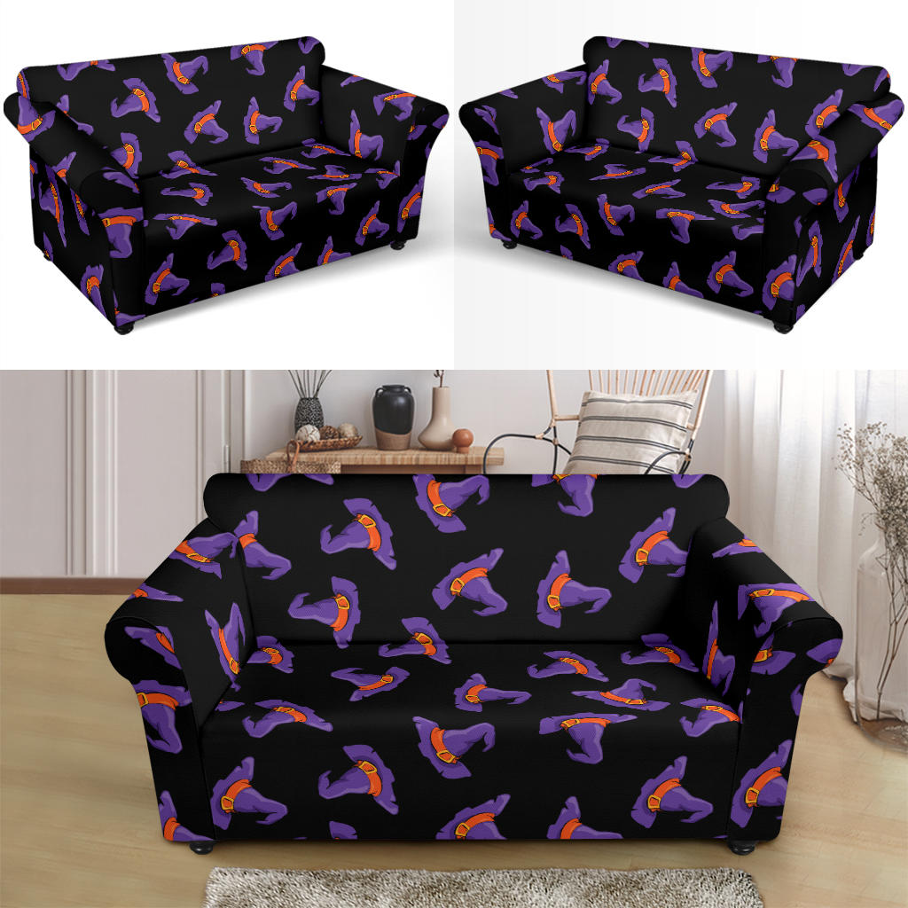 Witch Hat Print Design LKS304 Loveseat Couch Slipcover