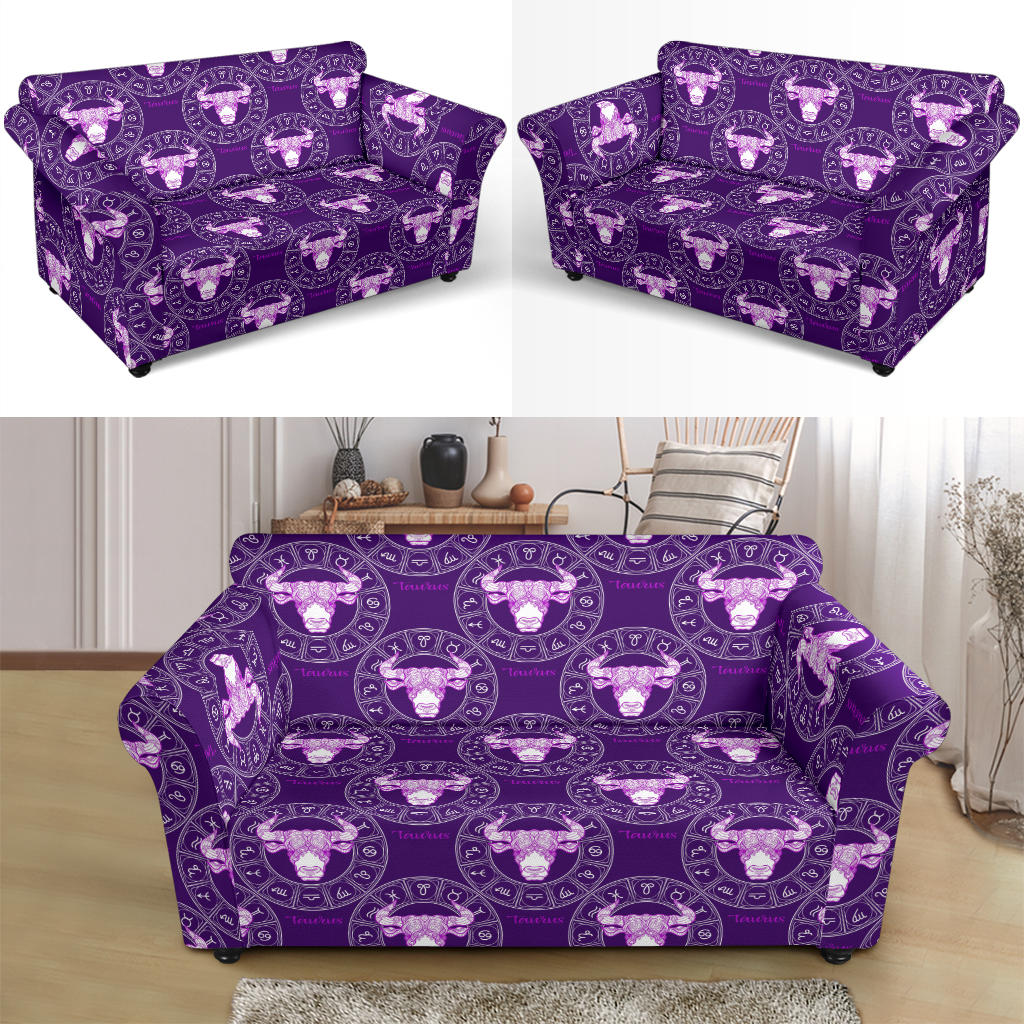 Taurus Print Design LKS303 Loveseat Couch Slipcover