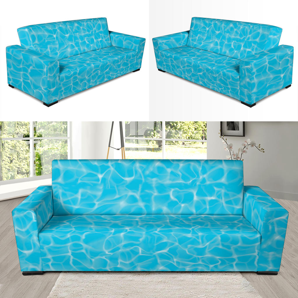 Swimming Pool Texture Print Design LKS301 Sofa Slipcover