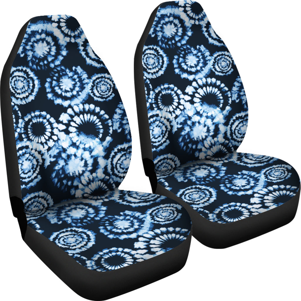 Tie Dye Dark Blue Print Design LKS306 Car Seat Covers