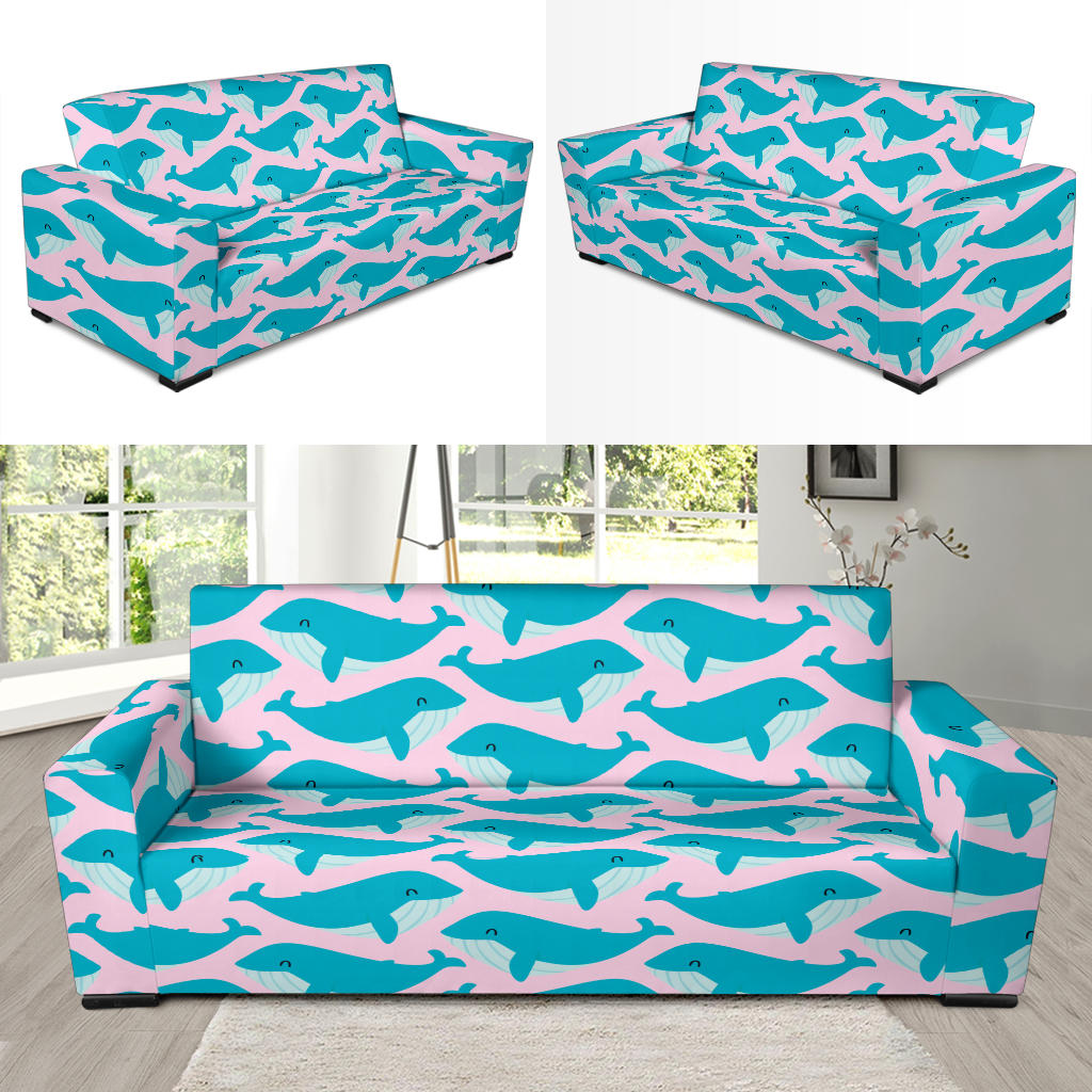 Whale Print Design LKS302 Sofa Slipcover