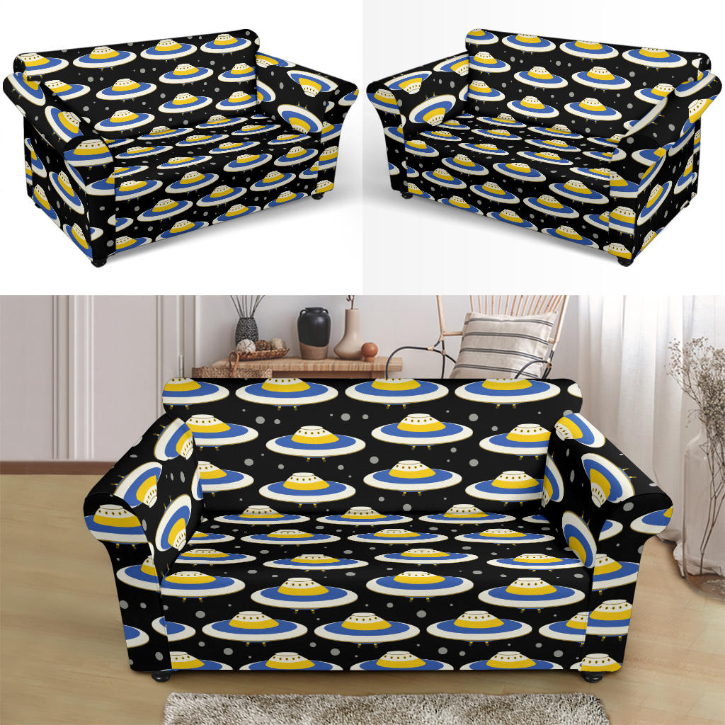 UFO Print Design LKS303 Loveseat Couch Slipcover