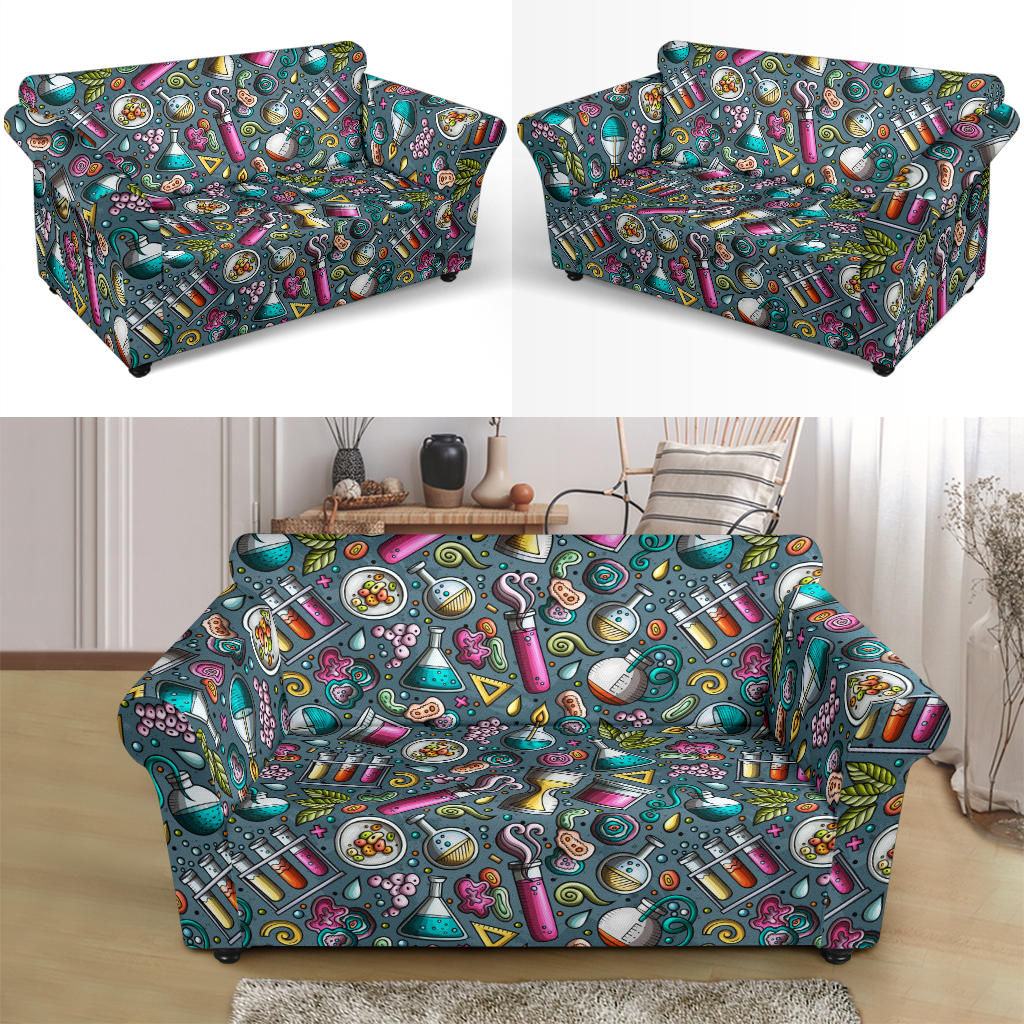 Science Print Design LKS304 Loveseat Couch Slipcover