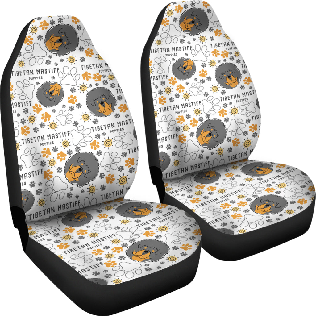 Tibetan Mastiffs Print Design LKS302 Car Seat Covers