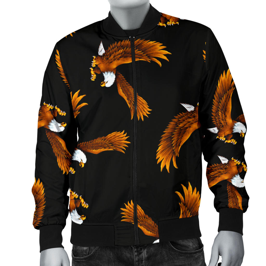 Eagles Print Pattern Men Bomber Jacket