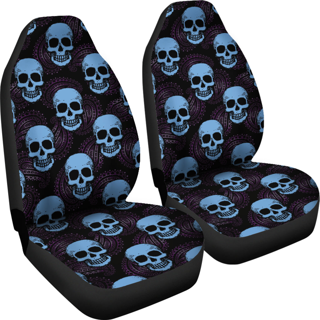 Skull Print Design LKS3012 Car Seat Covers