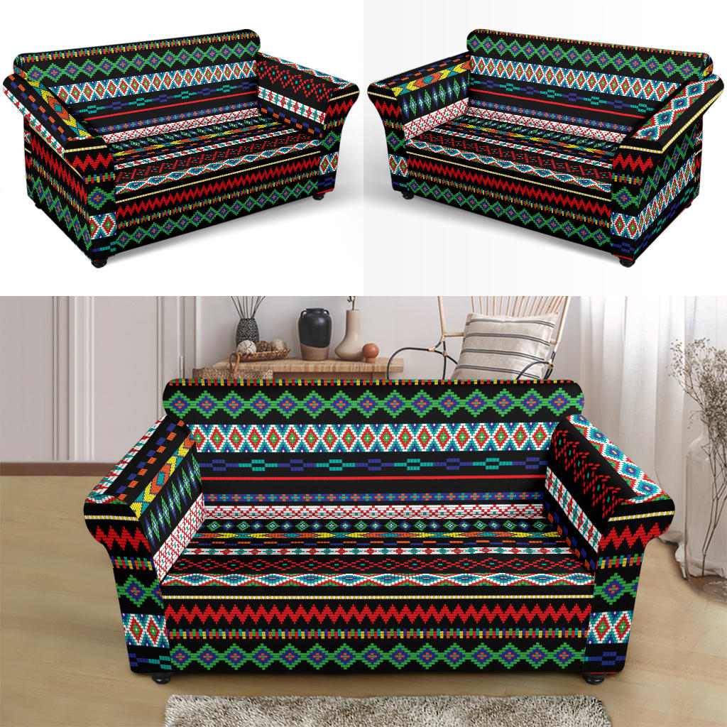 Southwest Pattern Print Design LKS302 Loveseat Couch Slipcover