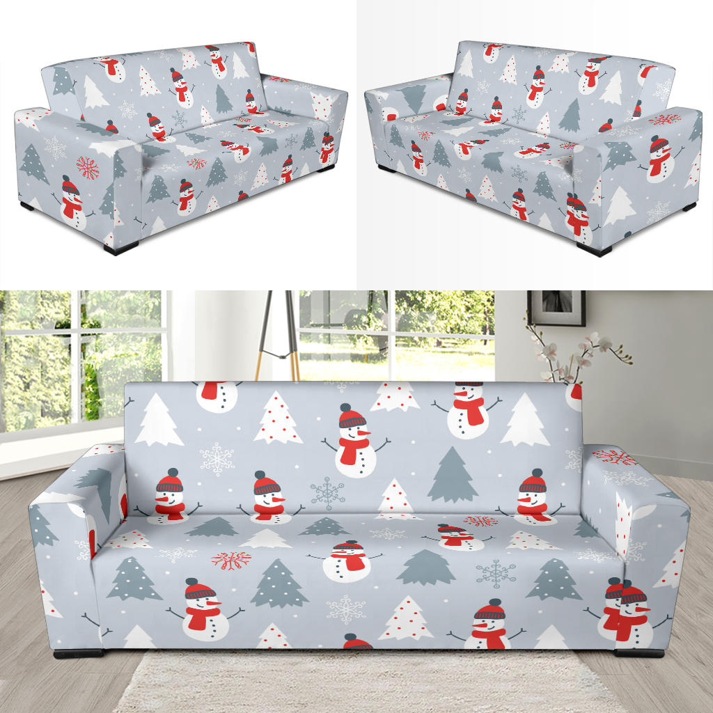 Snowman Print Design LKS302 Sofa Slipcover