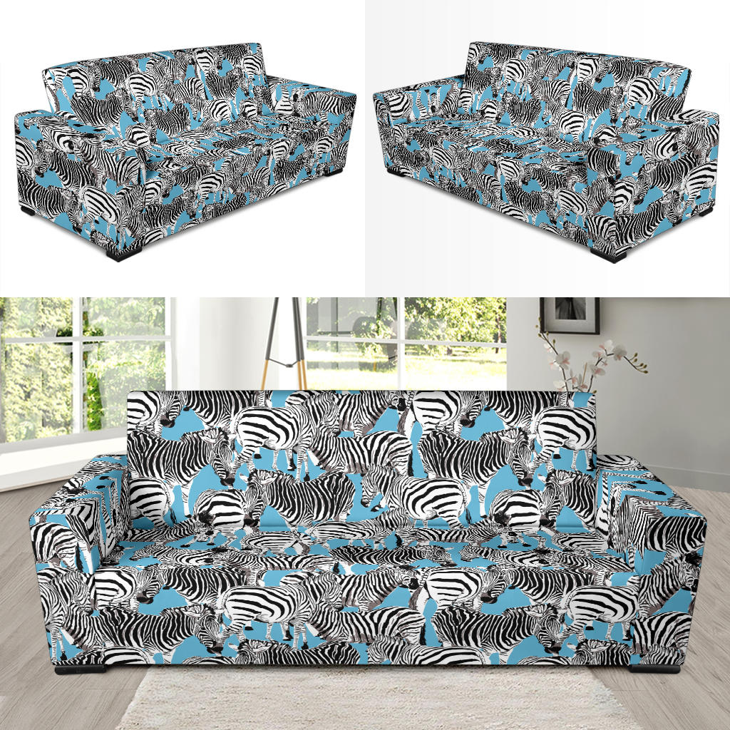 Zebra Print Design LKS305 Sofa Slipcover