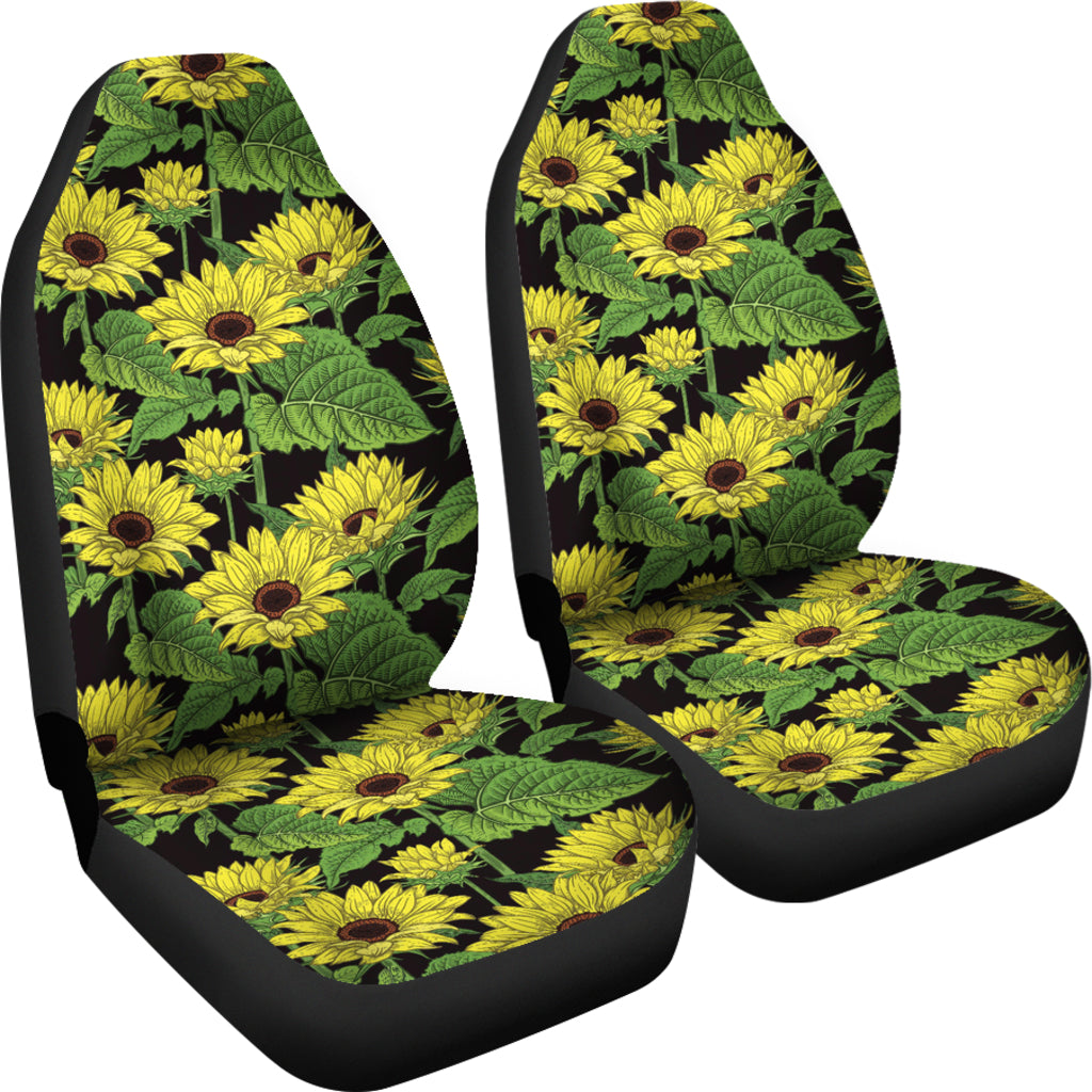 Sunflower Print Design LKS3010 Car Seat Covers