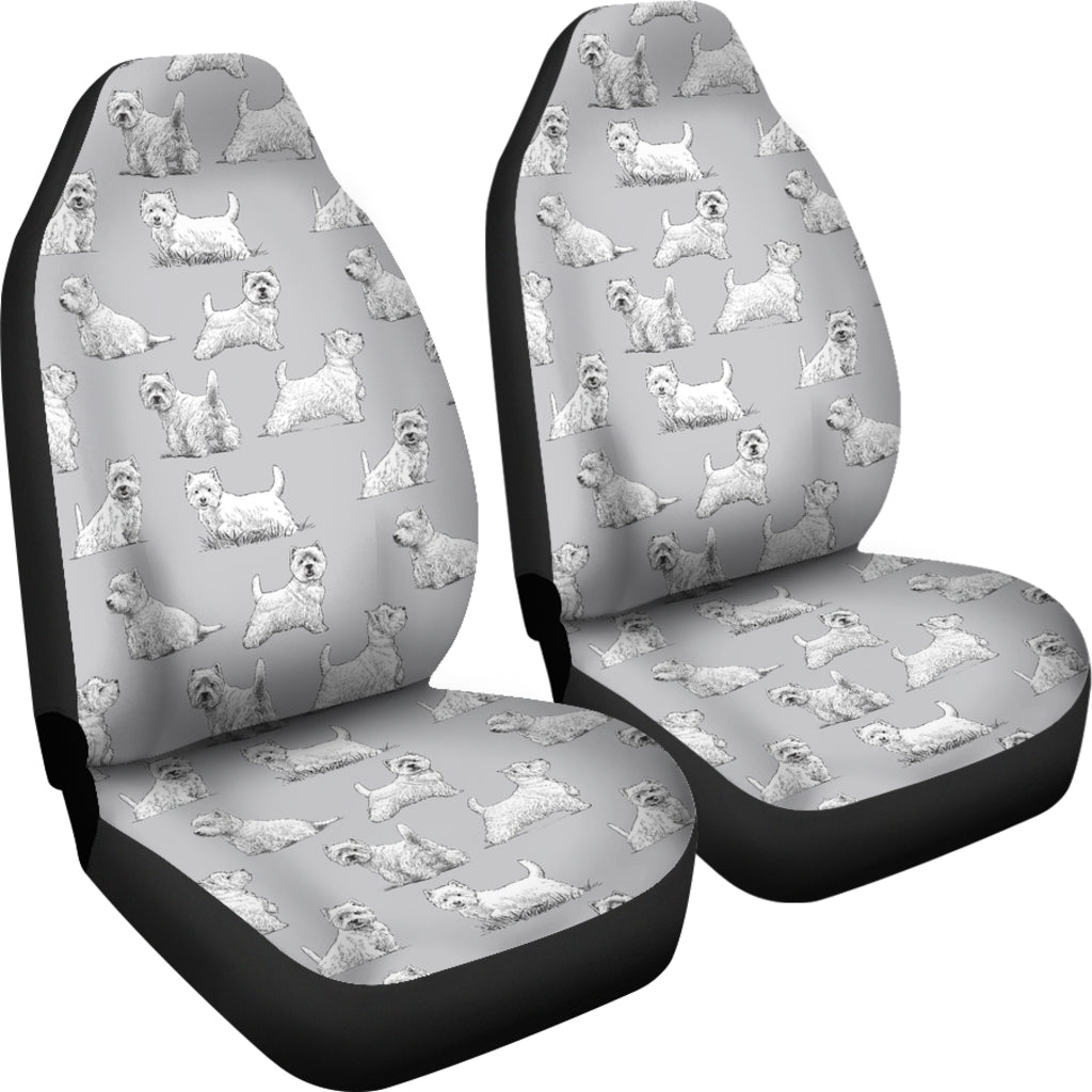 Scottish Terriers Print Design LKS3011 Car Seat Covers