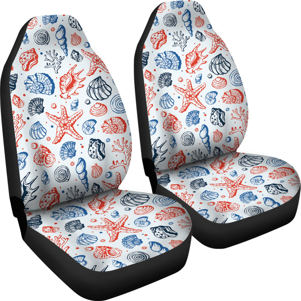 Seashell Print Design LKS307 Car Seat Covers