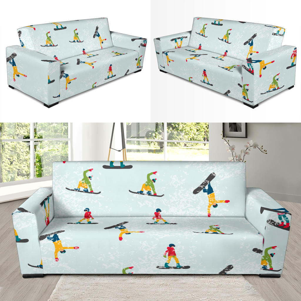 Snowboard Print Design LKS304 Sofa Slipcover
