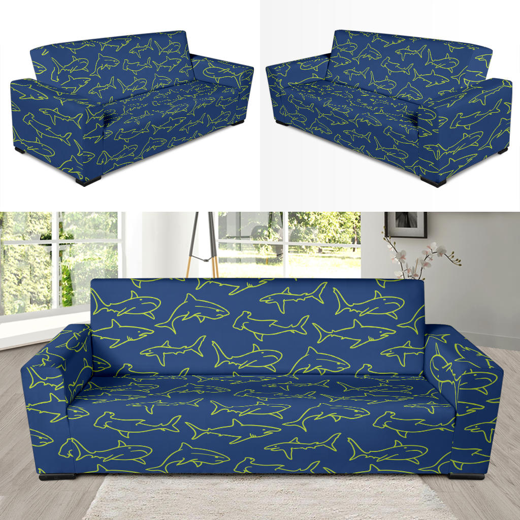 Shark Print Design LKS301 Sofa Slipcover