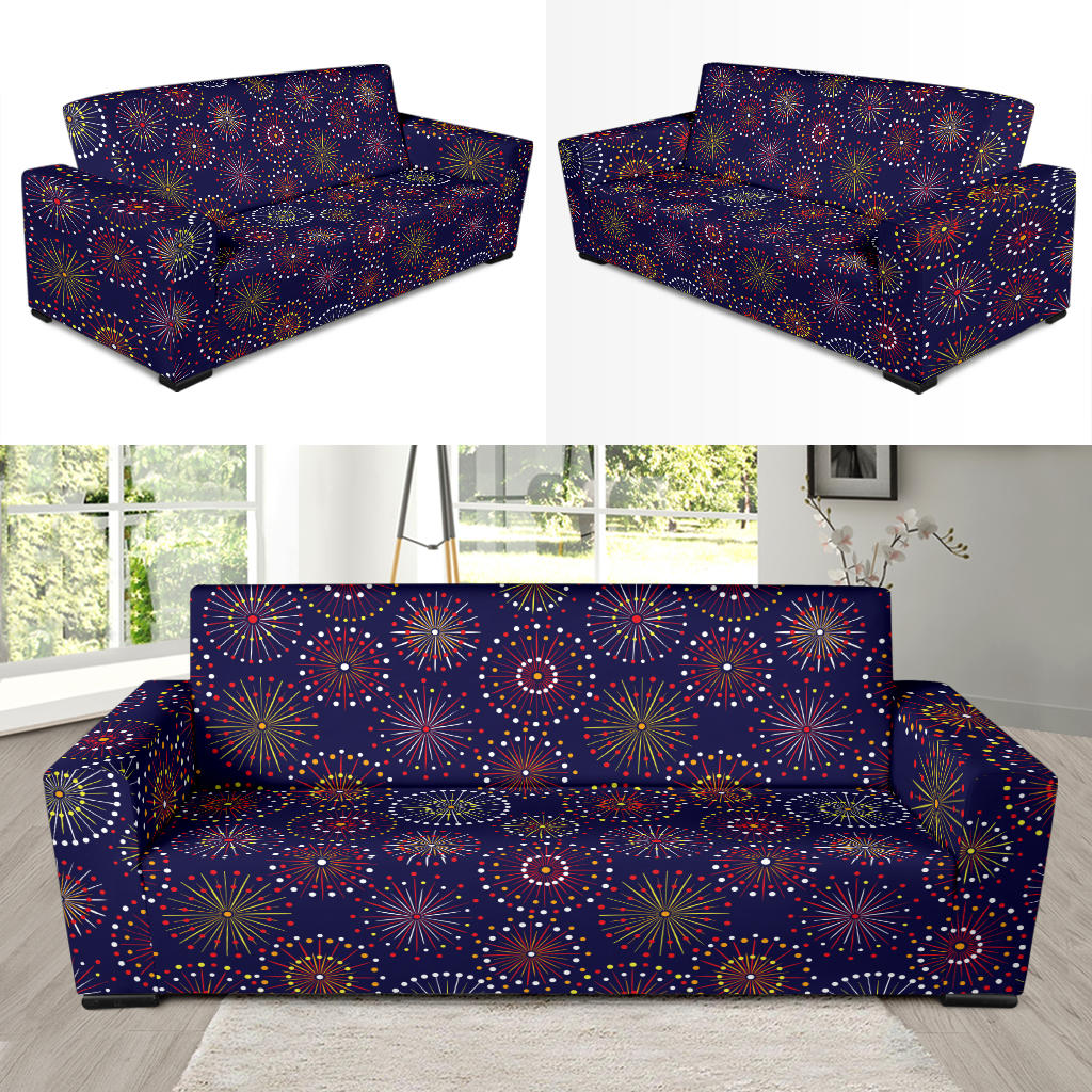Firework Flower Style Print Design LKS302 Sofa Slipcover