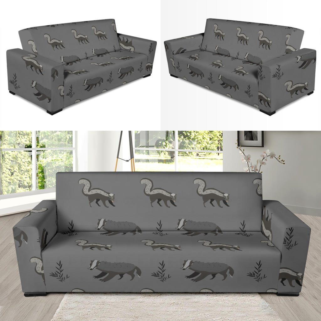 Skunk Print Design LKS301 Sofa Slipcover