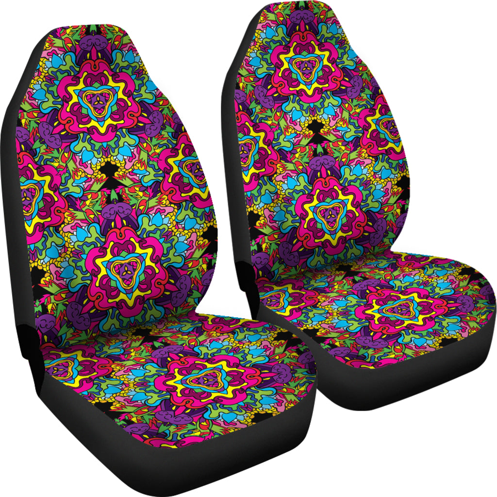 Trippy Print Design LKS303 Car Seat Covers