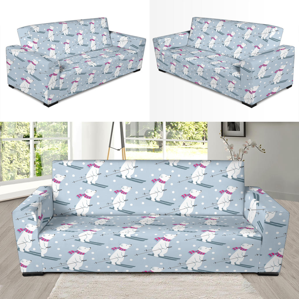 Ski Print Design LKS307 Sofa Slipcover