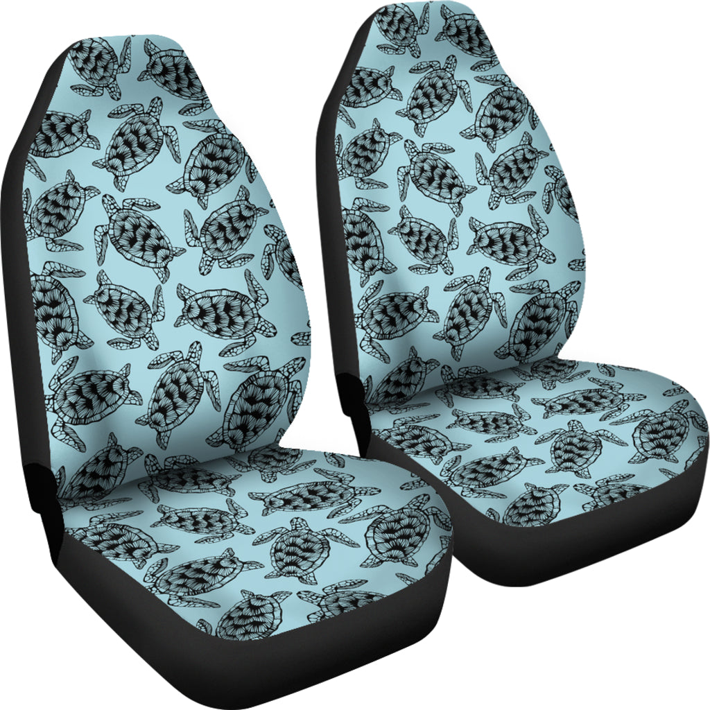 Sea Turtle Print Design LKS3010 Car Seat Covers