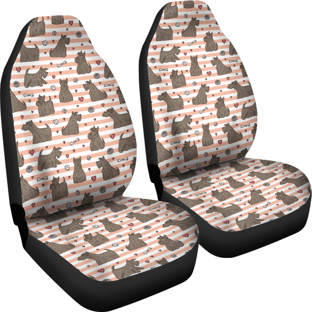 Scottish Terriers Print Design LKS3016 Car Seat Covers