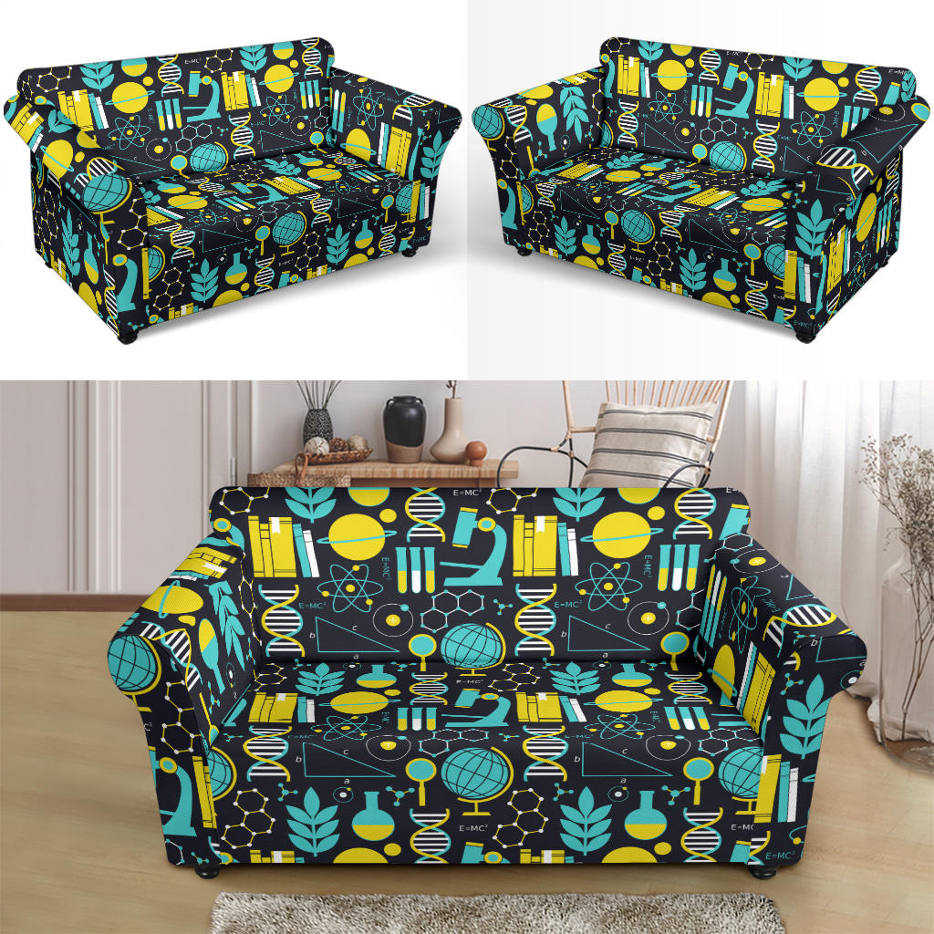 Science Print Design LKS301 Loveseat Couch Slipcover