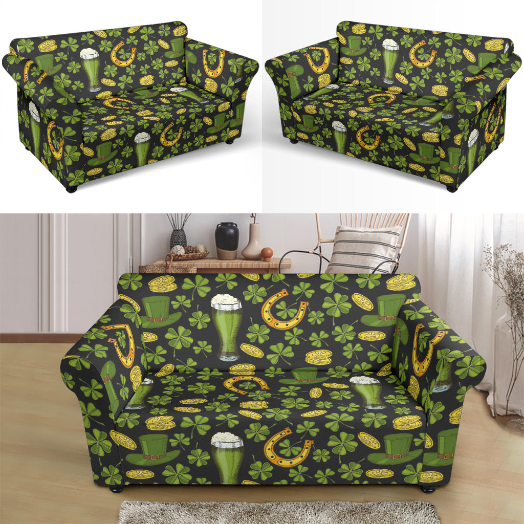 St Patricks Day Print Design LKS307 Loveseat Couch Slipcover