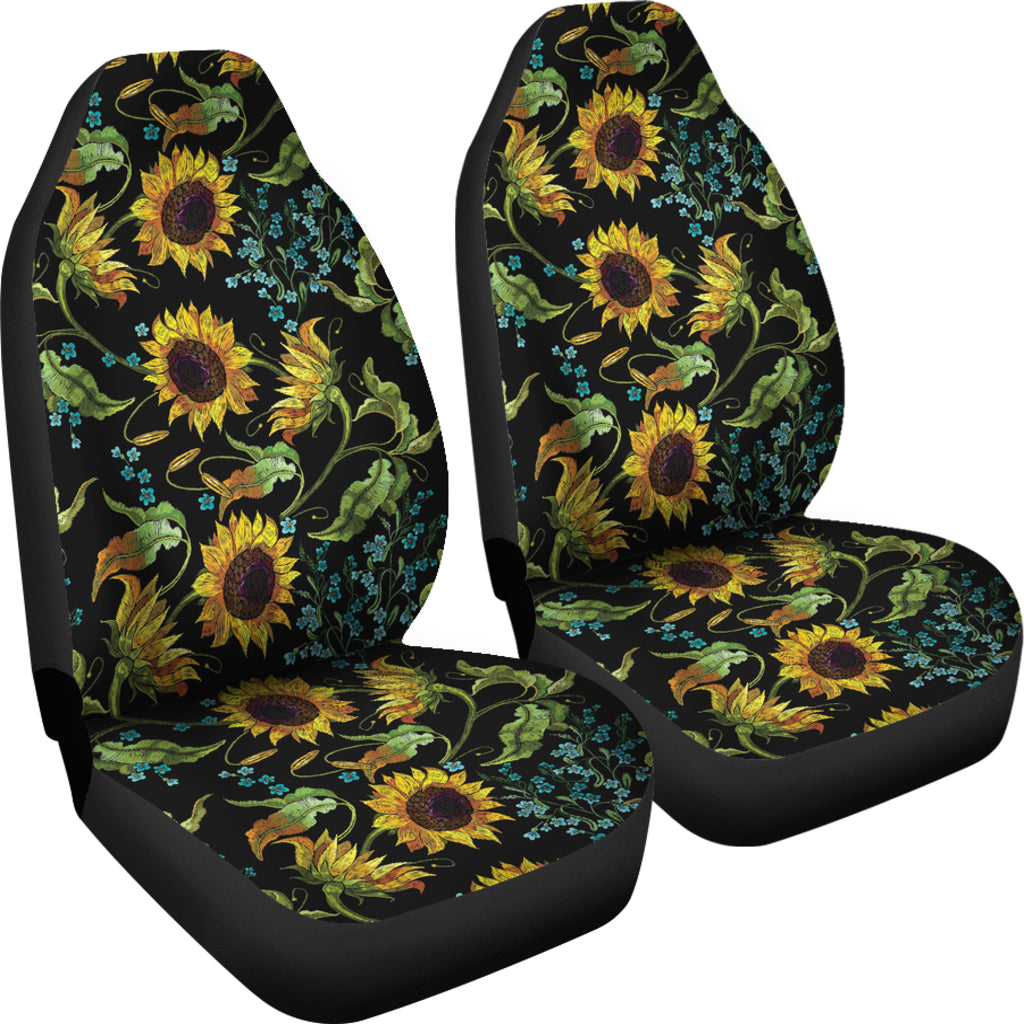 Sunflower Print Design LKS308 Car Seat Covers