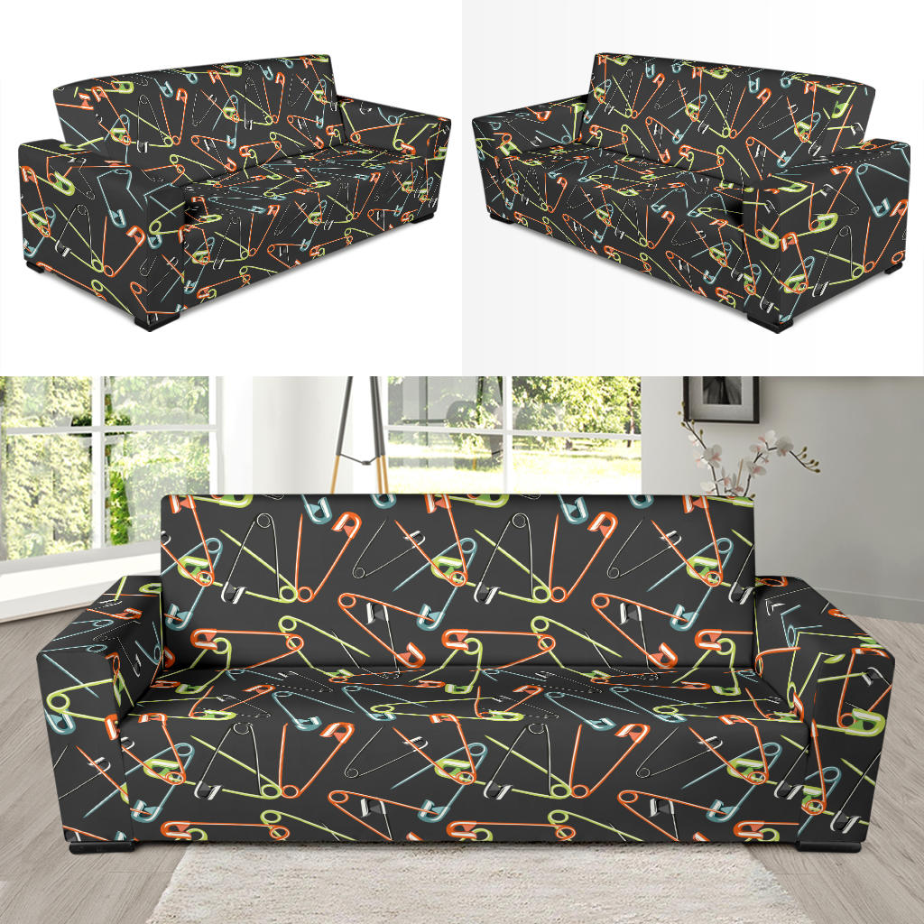 Safety Pin Print Design LKS301 Sofa Slipcover