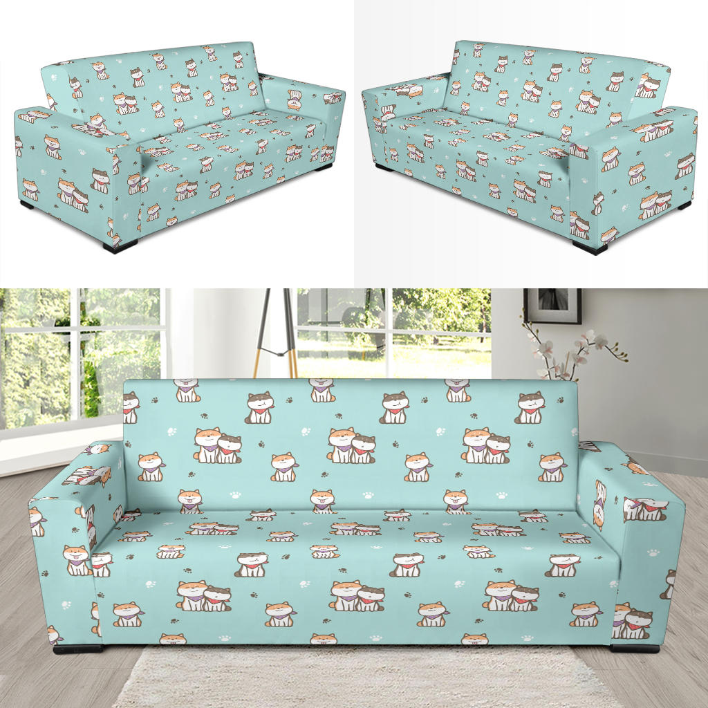 Shiba Inu Print Design LKS302 Sofa Slipcover