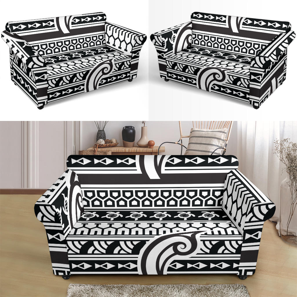 Samoan Style Print Design LKS305 Loveseat Couch Slipcover