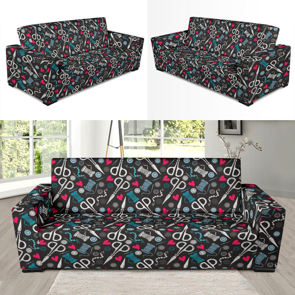 Sewing Equipment Print Design LKS305 Sofa Slipcover