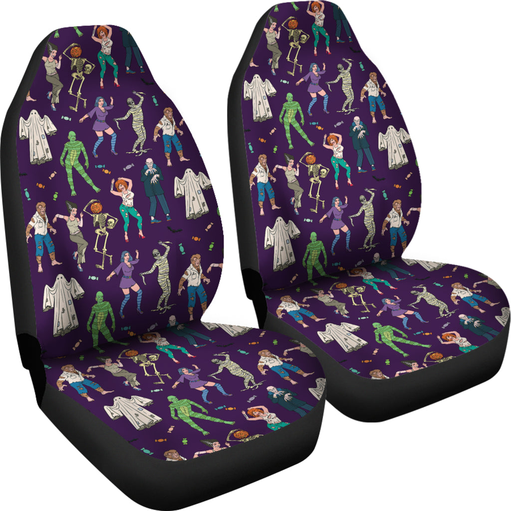 Creepy Zombie Print Design LKS302 Car Seat Covers