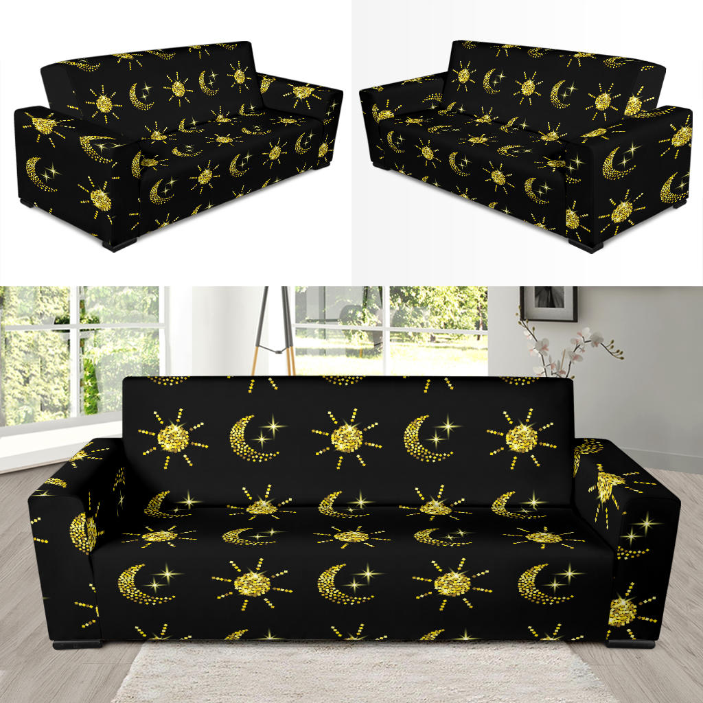 Sun Moon Print Design LKS304 Sofa Slipcover