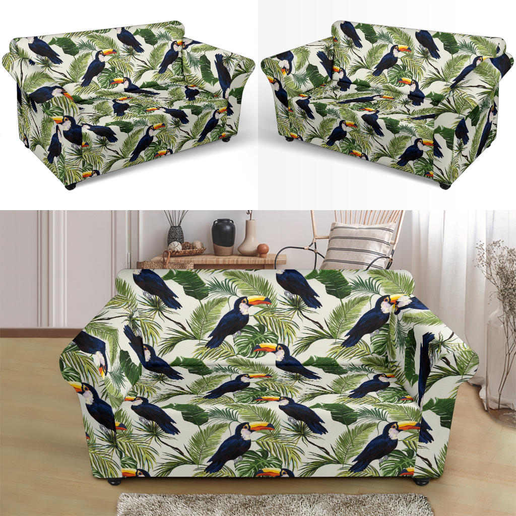 Toucan Print Design LKS308 Loveseat Couch Slipcover