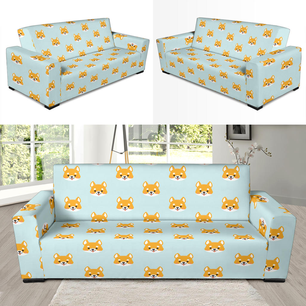 Shiba Inu Print Design LKS301 Sofa Slipcover