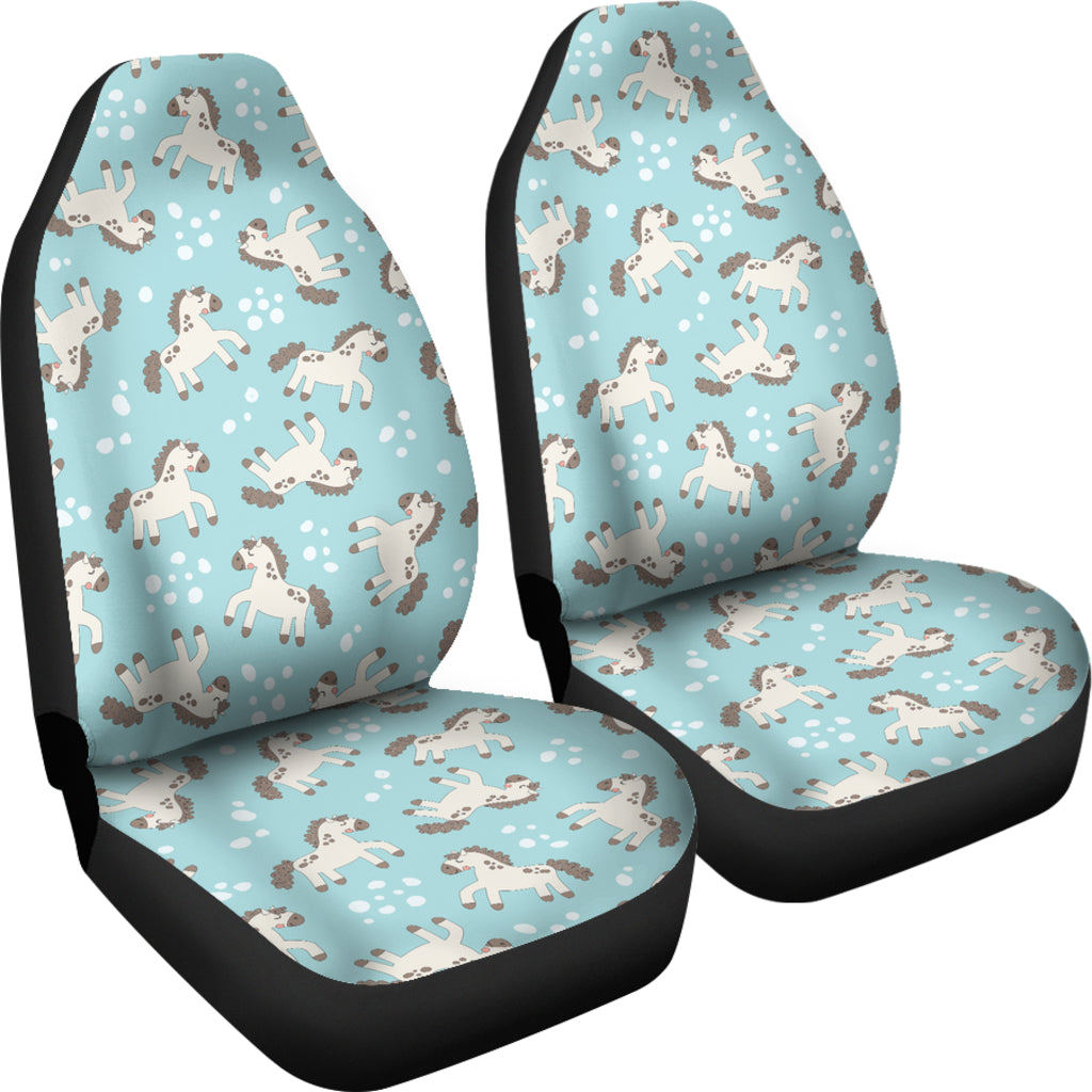 Horse Cute Print Design LKS306 Car Seat Covers