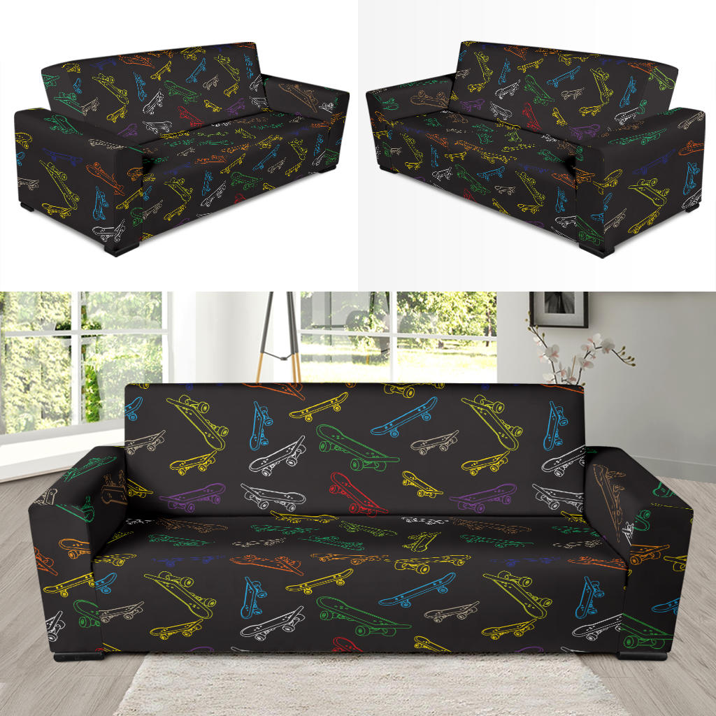 Skateboard Print Design LKS301 Sofa Slipcover