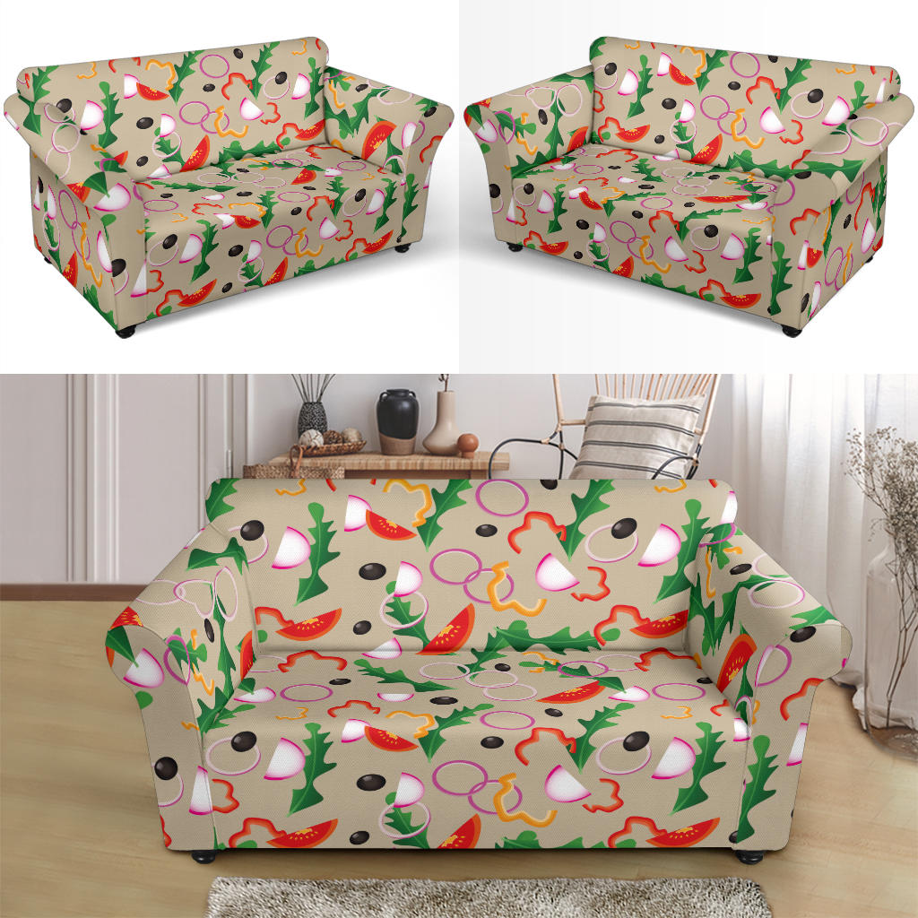 Salad Print Design LKS303 Loveseat Couch Slipcover