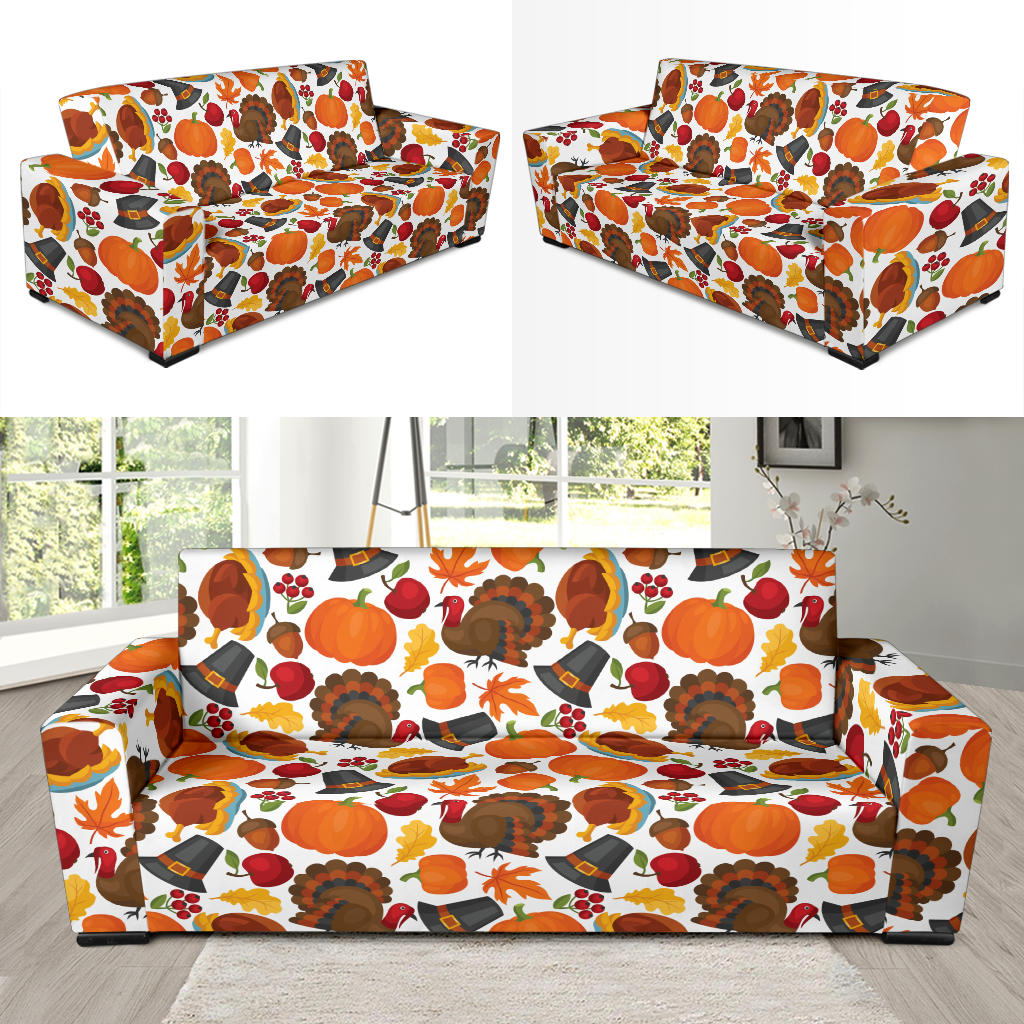 Thanksgiving Print Design LKS304 Sofa Slipcover