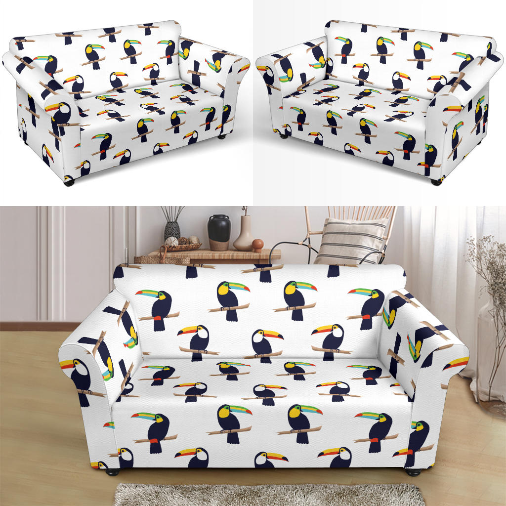 Toucan Print Design LKS305 Loveseat Couch Slipcover
