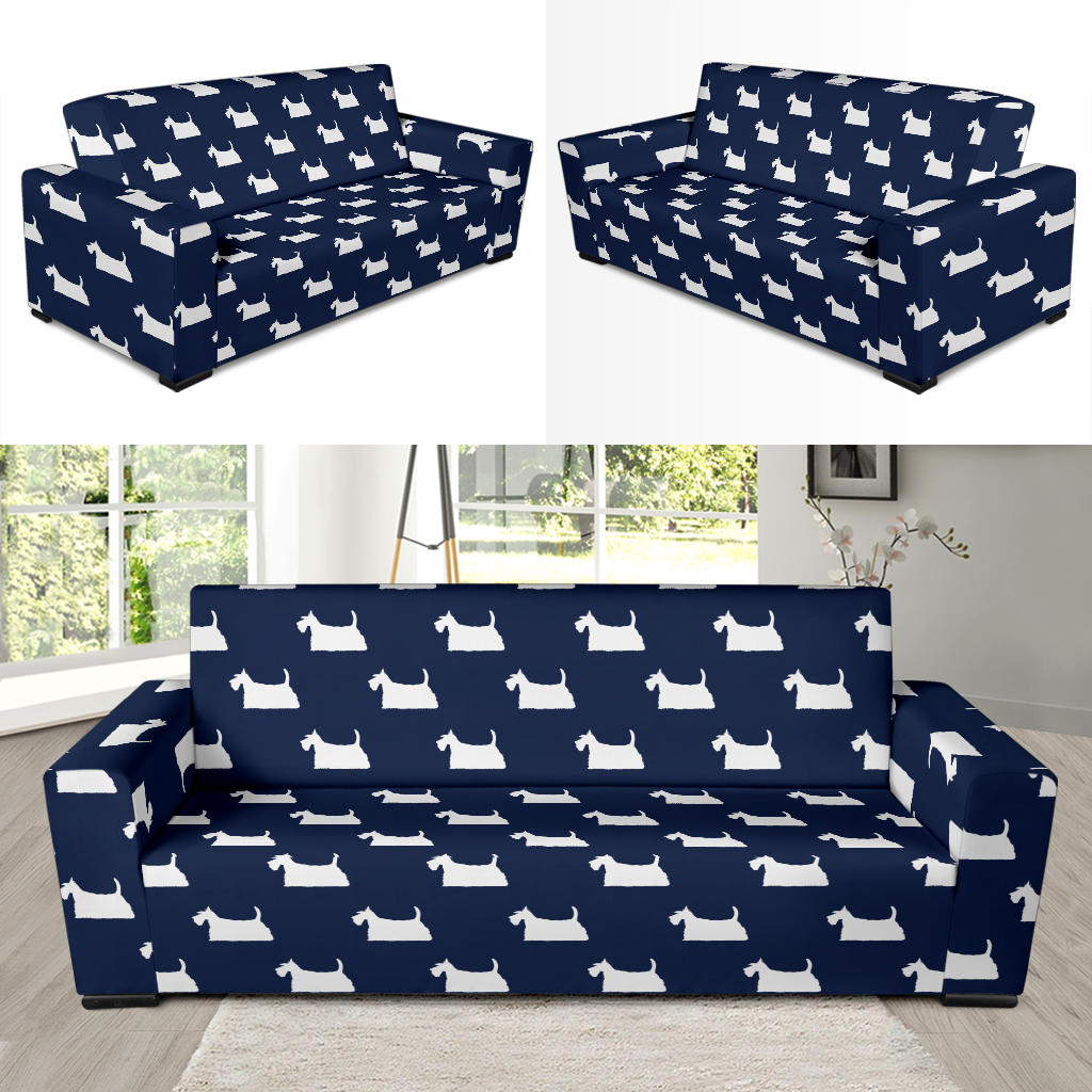 Scottish Terriers Print Design LKS303 Sofa Slipcover