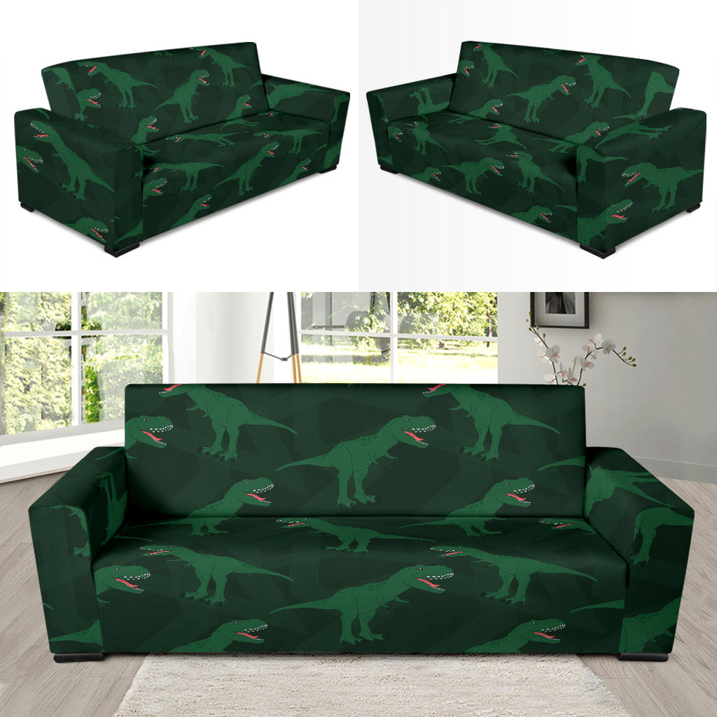 T Rex Pattern Print Design A06 Sofa Slipcover