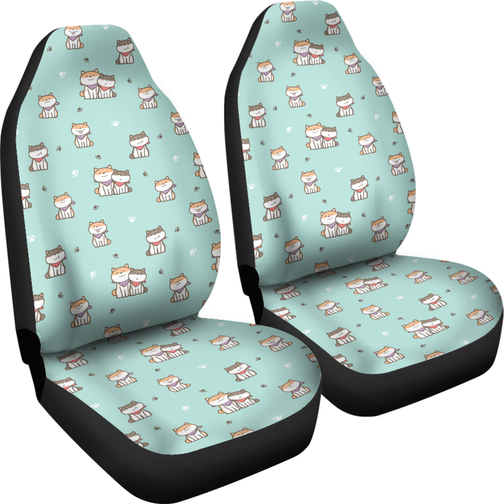 Shiba Inu Print Design LKS302 Car Seat Covers