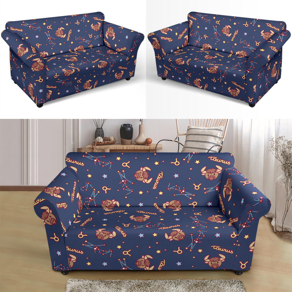 Taurus Print Design LKS304 Loveseat Couch Slipcover