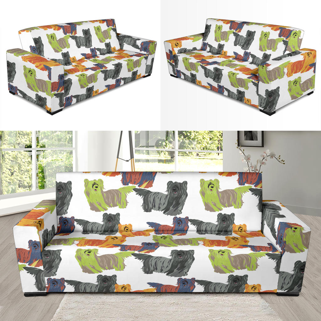 Skye Terriers Print Design LKS301 Sofa Slipcover